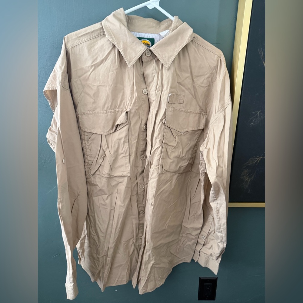 Cabela's Men's Beige Lightweight Shirt Jacket